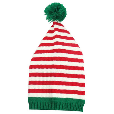 Ziemassvētku Santa Beanie trikotāžas cepure Elfs Ziemassvētku vecītis Sarkans Zaļš Trikotāžas Dāvana Tamborēta cepure Laimīgu 2024. gada Jauno gadu Priecīgus Ziemassvētku cepures