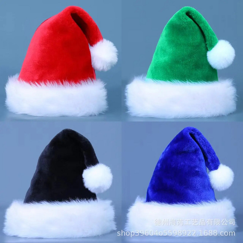 Ziemassvētku Santa Beanie trikotāžas cepure Elfs Ziemassvētku vecītis Sarkans Zaļš Trikotāžas Dāvana Tamborēta cepure Laimīgu 2024. gada Jauno gadu Priecīgus Ziemassvētku cepures