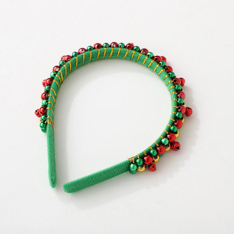 Božićni obruč za kosu Pokrivalo za glavu Zvono Traka za glavu Jingle Bells Plišane trake za kosu Božićna zabava Dodaci za kosu Darovi Odrasla djeca Cosplay