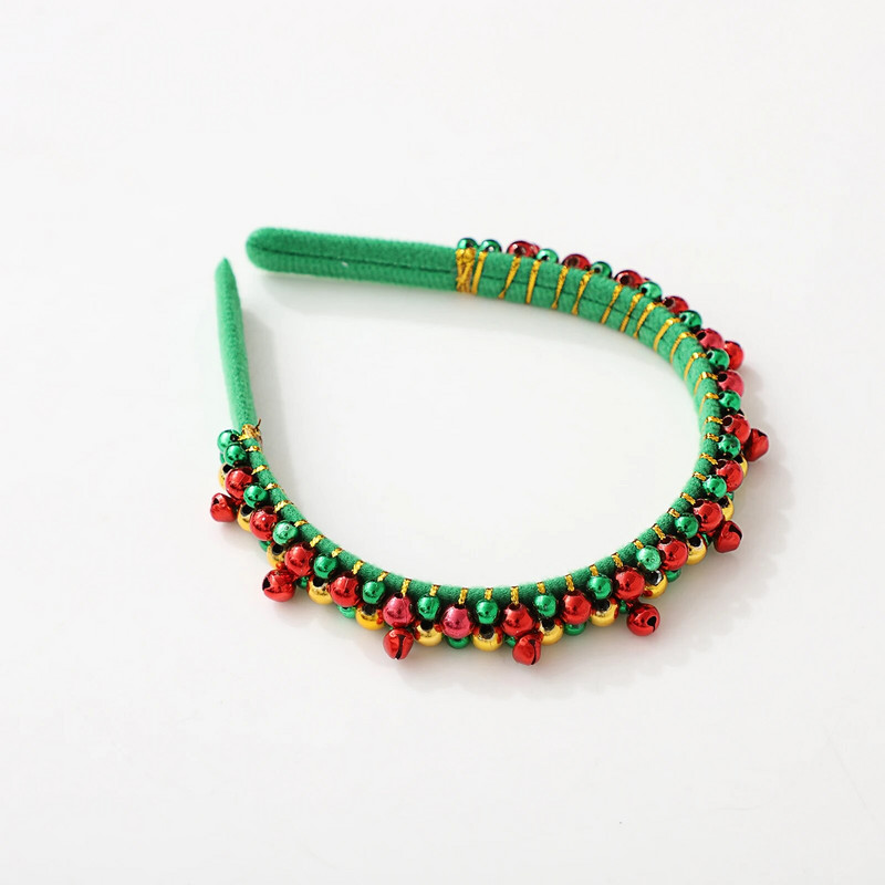 Božićni obruč za kosu Pokrivalo za glavu Zvono Traka za glavu Jingle Bells Plišane trake za kosu Božićna zabava Dodaci za kosu Darovi Odrasla djeca Cosplay