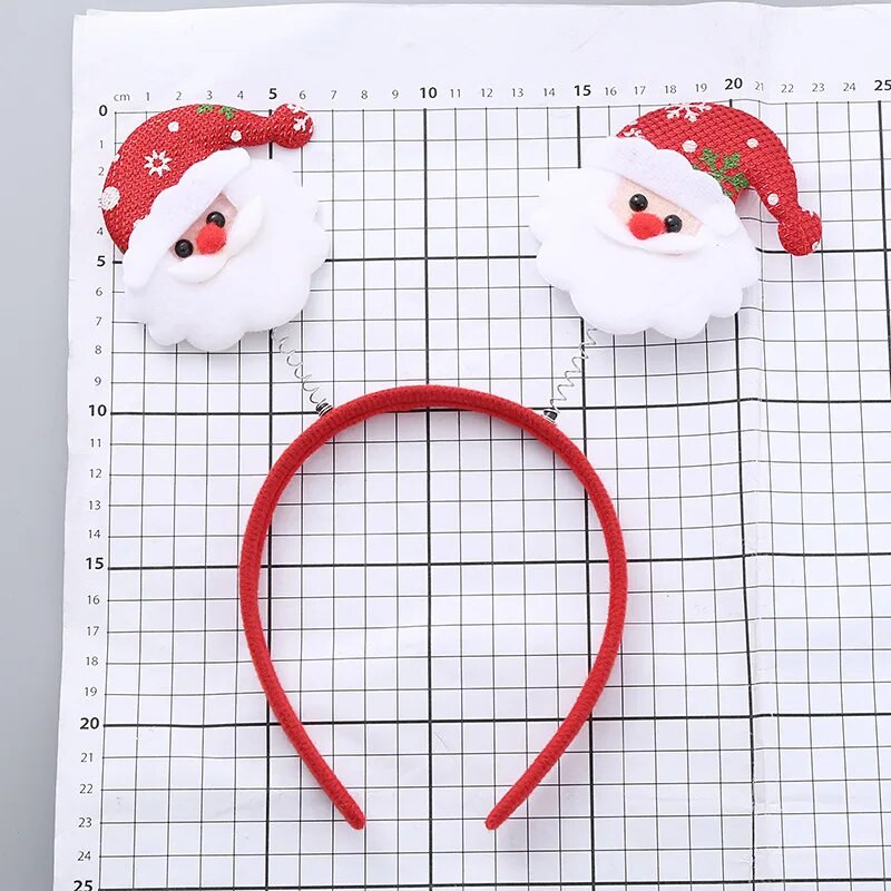 Ziemassvētku galvassega multfilma Ziemassvētku vecītis Sniegavīrs Ziemassvētku eglītes matu lente Priecīga Ziemassvētku dāvana bērniem Navidad Laimīgu Jauno gadu 2024