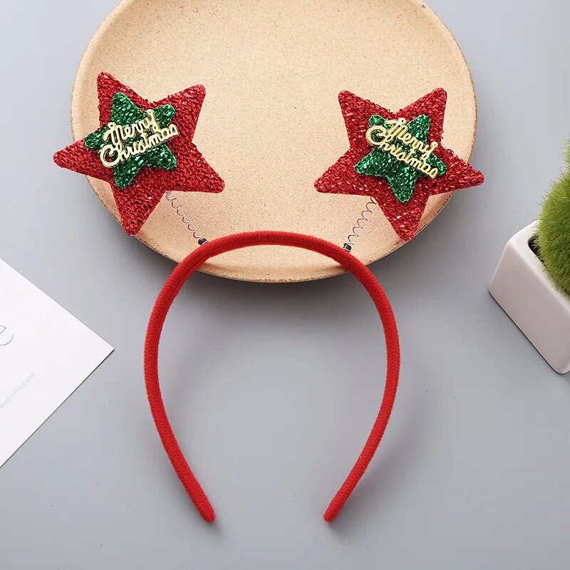 Ziemassvētku galvassega multfilma Ziemassvētku vecītis Sniegavīrs Ziemassvētku eglītes matu lente Priecīga Ziemassvētku dāvana bērniem Navidad Laimīgu Jauno gadu 2024