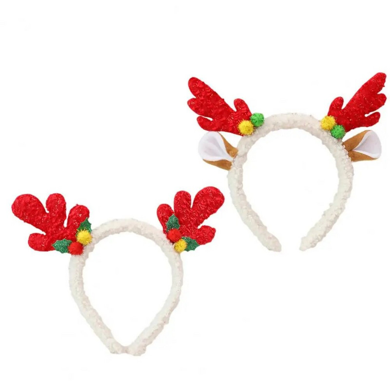 Galvas stīpa gluda mala Pretplaisāšana Dekoratīvs Jauki galvas stīpas dekors matu stīpa Ziemassvētkiem