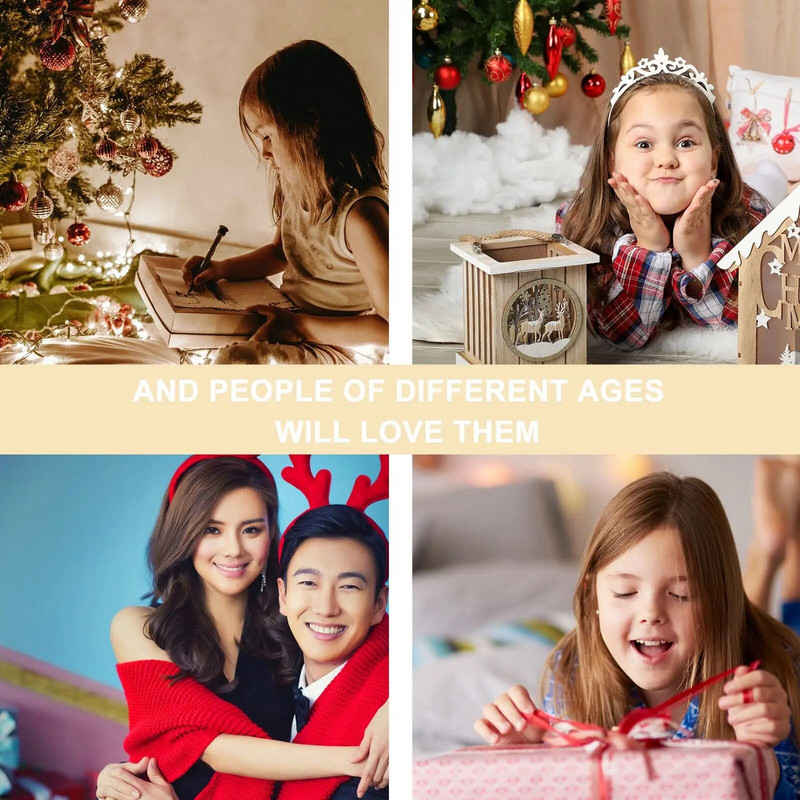 1PC Kreativna božićna traka za glavu Pentagram traka za glavu Božićna lijepa pokrivala za kosu Blagdanski festival Pokrivala za glavu Dodaci za kosu