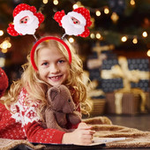 1kom božićne trake za glavu Djed Božićnjak Elk traka za kosu Božićni ukrasi Pokrivala za glavu Novogodišnji božićni dodaci za zabavu