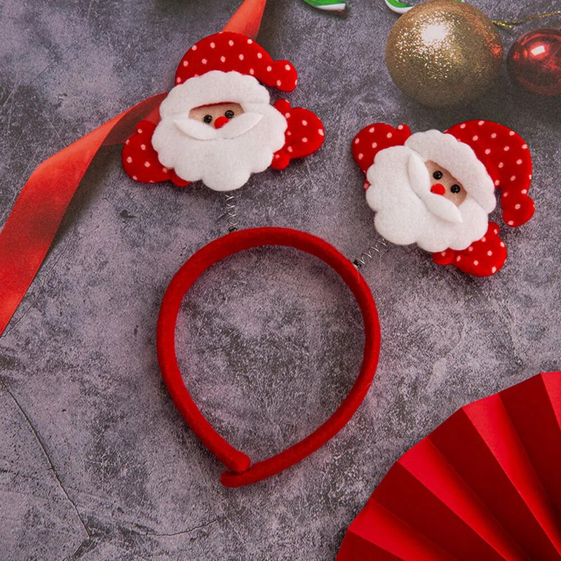 1kom božićne trake za glavu Djed Božićnjak Elk traka za kosu Božićni ukrasi Pokrivala za glavu Novogodišnji božićni dodaci za zabavu