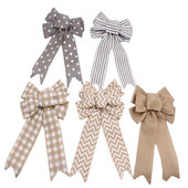 Božićne lanene vrpce Dekoracija Sretan Božić Božićno drvce Tiskanje mašnica Vrpca za omatanje poklona Privjesak za božićno drvce