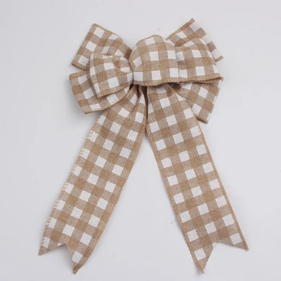 Božićne lanene vrpce Dekoracija Sretan Božić Božićno drvce Tiskanje mašnica Vrpca za omatanje poklona Privjesak za božićno drvce