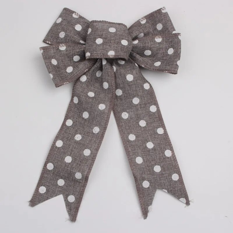 Božićne lanene vrpce Dekoracija Sretan Božić Božićno drvce Tiskanje mašnica Vrpca za omatanje poklona Privjesak za božićno drvce