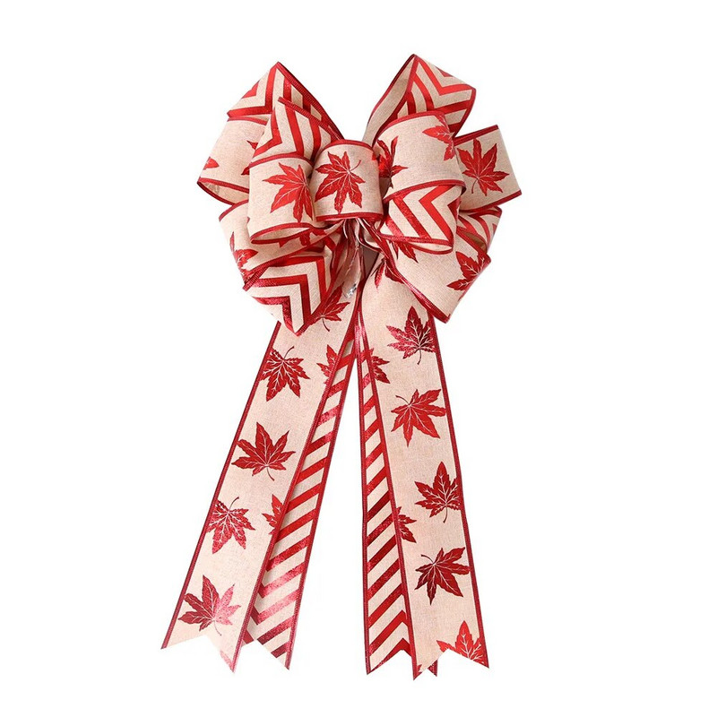 Božićna mašna Privjesci Božićno drvce Bowknots Ukrasi Noel Merry Christmas Decor Svadbena zabava 25,5 cm * 54 cm