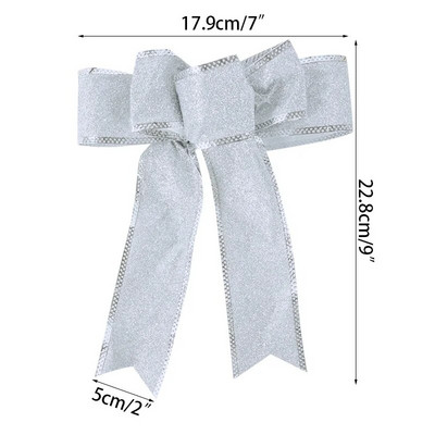 DIY Ziemassvētku eglītes piekārts rotājums, mirdzošs zelta/sarkans loks, bantītes, amatniecība Jaunais gads 2024 Navidad Natal Noel dāvanu kastes vainaga dekors