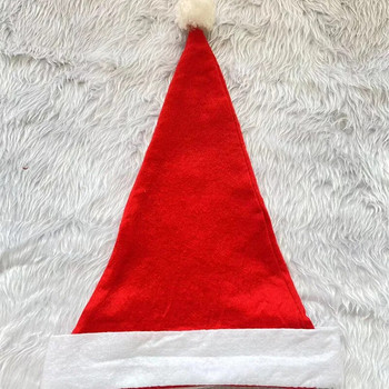 Искряща филцова коледна шапка - идеална за коледно парти за възрастни и празнични декорации Шапка на Дядо Коледа