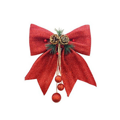 Božićna mašna Sretno božićno drvce Privjesak Zlatna ruža Xmas Navidad Božićna mašna Sretan božićni ukras Sretna Nova 2024.