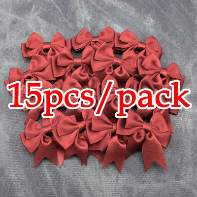 (15 kom/pakiranje) Veličina 7 cm, ružičasta zlatna vrpca, mašna, rukotvorine, rukotvorine, ukrasi za zamatanje darova, pribor za svadbe