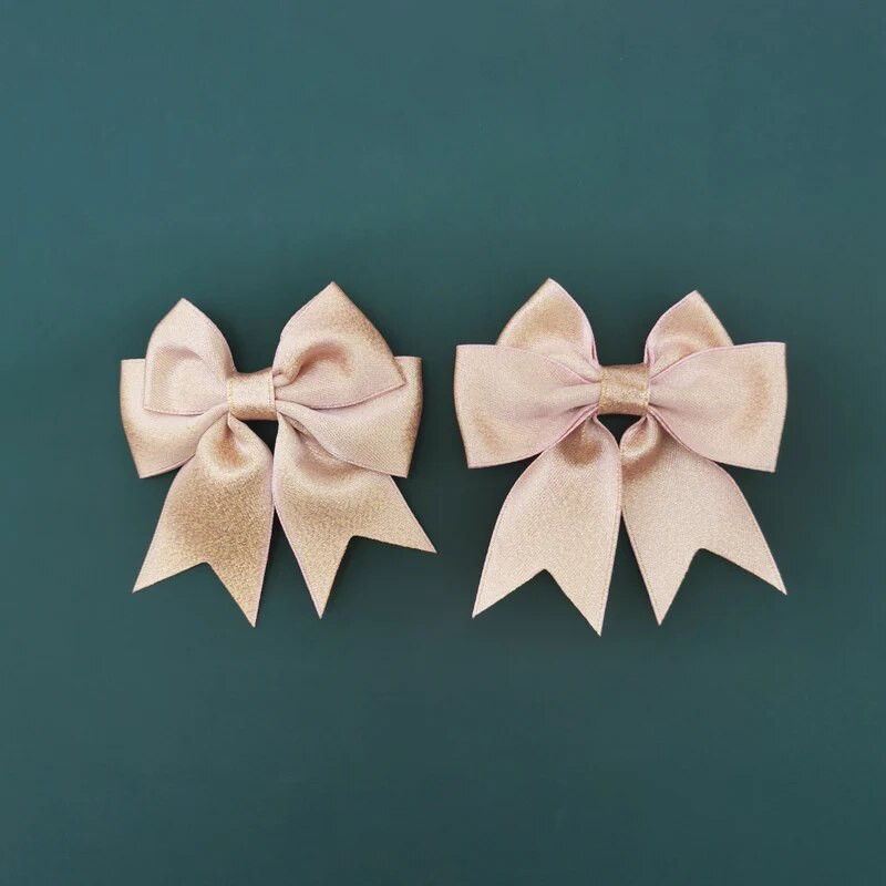 (15 kom/pakiranje) Veličina 7 cm, ružičasta zlatna vrpca, mašna, rukotvorine, rukotvorine, ukrasi za zamatanje darova, pribor za svadbe