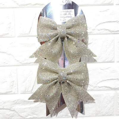 2kom velike mašne Ukrasi s mašnama za božićno drvce Poklon Božićni ukras Božićni blagdani Unutarnji vanjski ukrasi