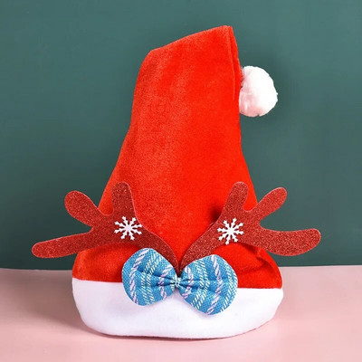 Ziemassvētku cepures Jaungada cepure Pieaugušajiem Bērnu cepures Ziemassvētku rotājumi mājām Ziemassvētki Ziemassvētku vecīša dāvanas Silta ziemas cepure