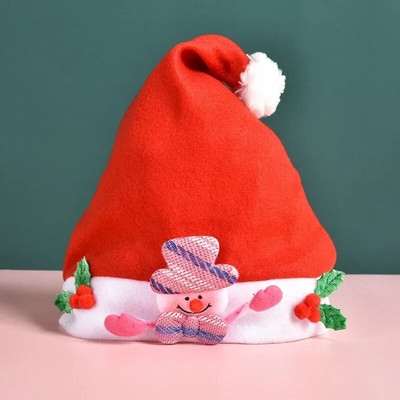 Ziemassvētku cepures Jaungada cepure Pieaugušajiem Bērnu cepures Ziemassvētku rotājumi mājām Ziemassvētki Ziemassvētku vecīša dāvanas Silta ziemas cepure