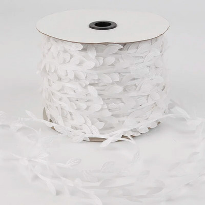 10 metru zīda lapu formas mākslīgais zieds, zaļas lapas mājas kāzu dekorēšanai. DIY vainags Scrapbooking Amatniecības viltus zieds