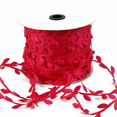 10 metru zīda lapu formas mākslīgais zieds, zaļas lapas mājas kāzu dekorēšanai. DIY vainags Scrapbooking Amatniecības viltus zieds