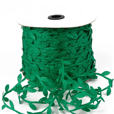 10 metru zīda lapu formas mākslīgais zieds, zaļas lapas mājas kāzu dekorēšanai. DIY vainags Scrapbooking Amatniecības viltus zieds