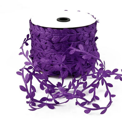 10 metru zīda lapu formas mākslīgais zieds, zaļas lapas mājas kāzu dekorēšanai. DIY vainags Scrapbooking Amatniecības viltus zieds