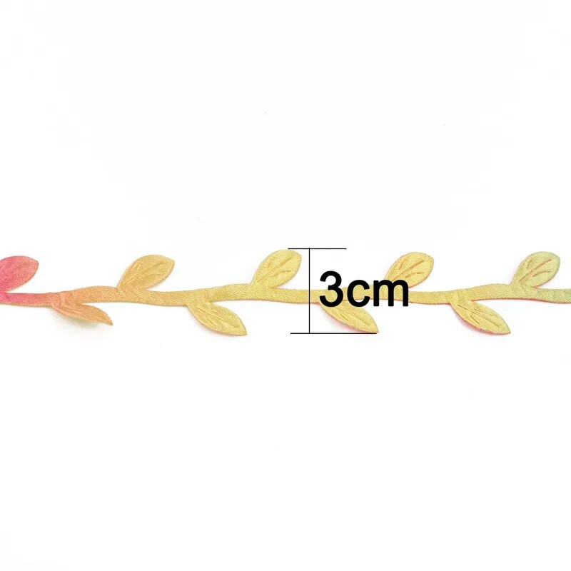 10 metru zīda lapu formas mākslīgais zieds, zaļas lapas mājas kāzu dekorēšanai. DIY vainags Scrapbooking Amatniecības viltus zieds