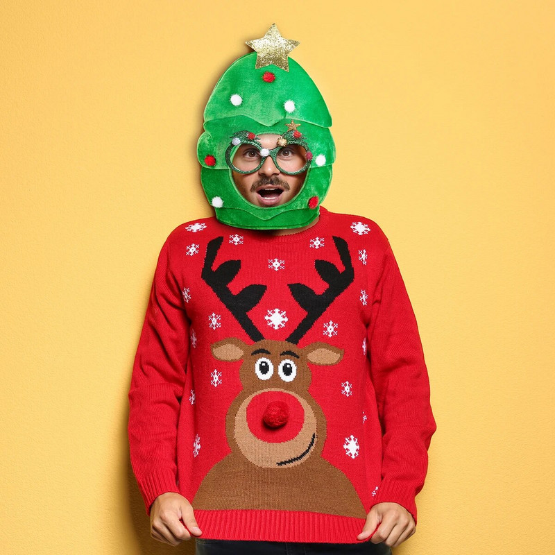 Nove otmjene kape za božićno drvce za smiješne urnebesne i svečane kape za božićnu zabavu Zimska zabava Dodaci za kostime