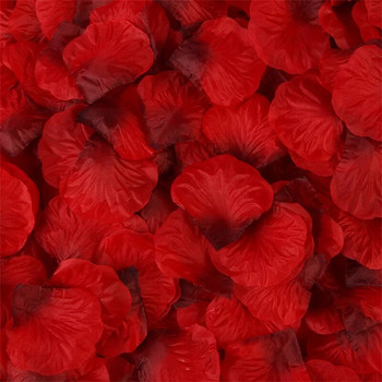 500/1000PCS Τεχνητά ροδοπέταλα Πολύχρωμα ρομαντικά λουλούδια επετείου γάμου Silk Rose Flower for Wedding Decorating Roses Supplies