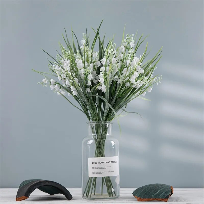 10 kom 12” Lišće eukaliptusa Svežanj Grana Umjetne plastične biljke Lišće Zelene stabljike Vjenčanje Lažno lažno cvijeće Torta DIY Dekor