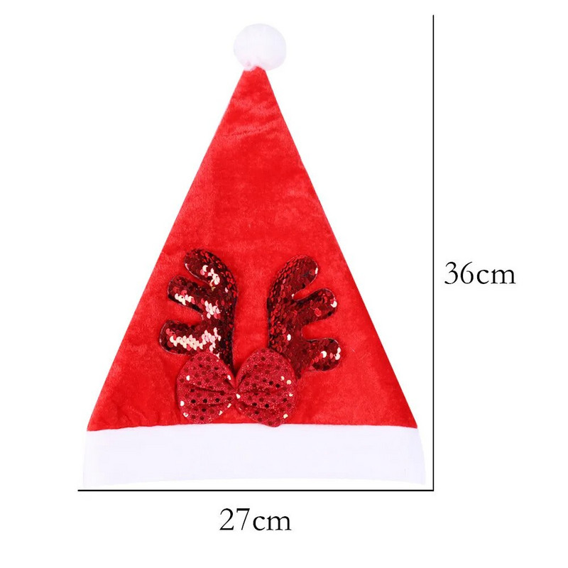Slatki božićni šešir Sob Božićni darovi Kapa bonnet de noel adulte Novogodišnji božićni ukrasi Šeširi s pahuljama