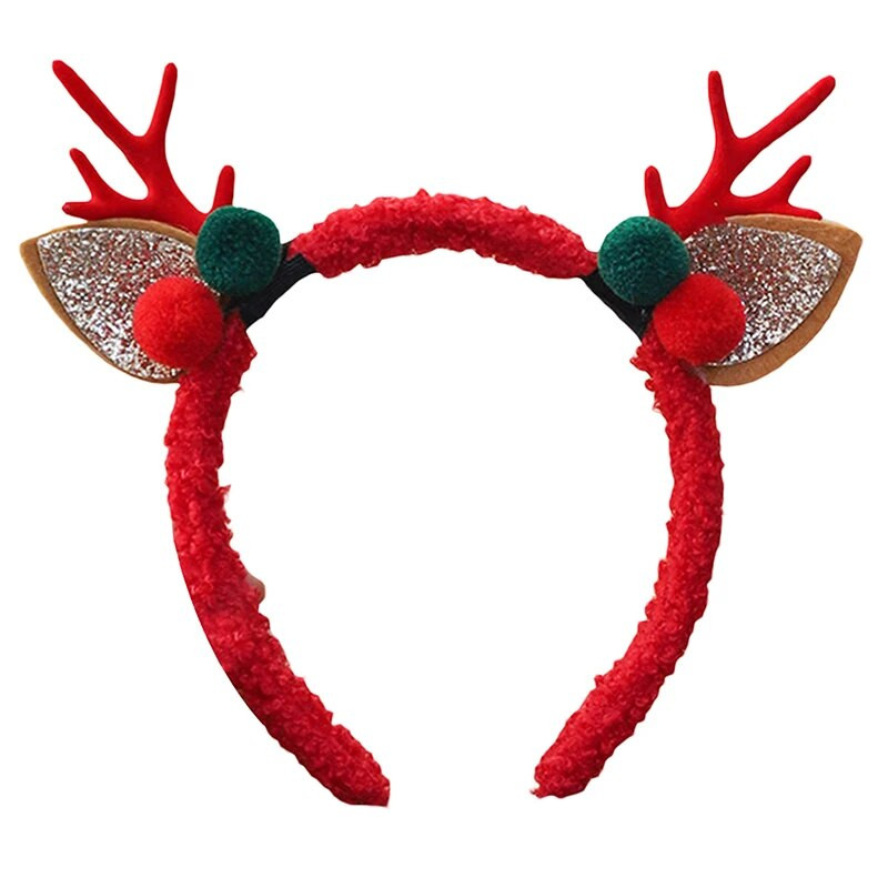 Elastinė kalėdinė Cosplay plaukų juosta plaukų lankelis galvos apdangalas elnio ragų galvos juostelė vakarėliui skirtų plaukų aksesuarams