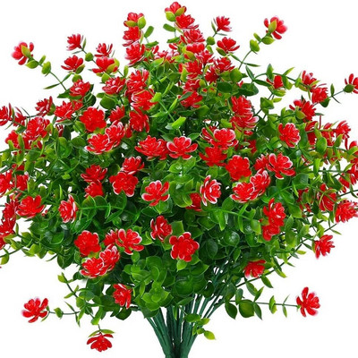 1 kimp kunstlilled õues UV-kindel rohelus põõsad Taimed koduköök Kontori pulmaaiakaunistus Võltslill