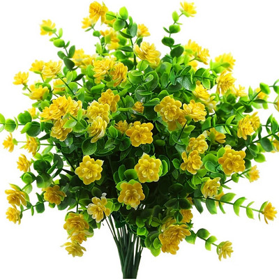 1 kimp kunstlilled õues UV-kindel rohelus põõsad Taimed koduköök Kontori pulmaaiakaunistus Võltslill