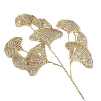 1 τεμ. Διχτυωτό τεχνητό χρυσό Ginkgo Eucalyptus Holly For Wedding Arch λουλουδιών 1 τεμ. Χειροτεχνίες διακόσμησης σπιτιού
