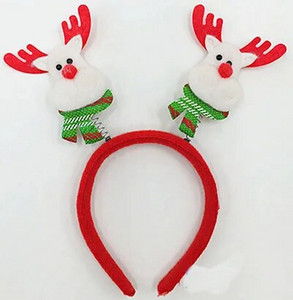 Crtani Djed Snjegović Los Sob Božićno perje Traka za glavu Party Decor Adlut Traka za kosu Kopča Djeca Kids Obruč za glavu