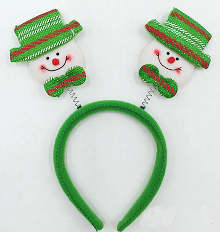 Crtani Djed Snjegović Los Sob Božićno perje Traka za glavu Party Decor Adlut Traka za kosu Kopča Djeca Kids Obruč za glavu