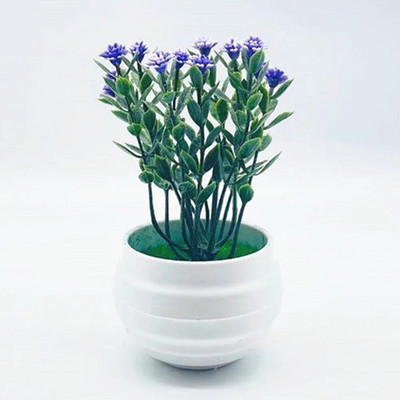 1τεμ Bonsai Silk Flowers Plum Τεχνητά φυτά σε γλάστρες άνθη Προσομοίωση Βάζα Winter Plum Branch Βάζα Διακόσμηση Δωματίου σπιτιού Γάμου