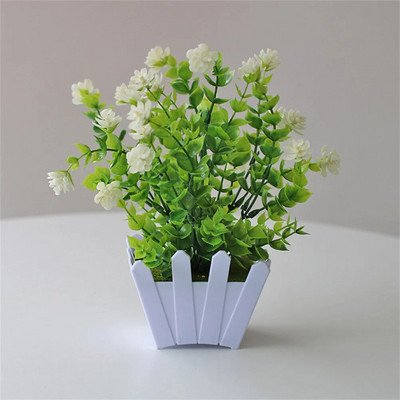 1τεμ Bonsai Silk Flowers Plum Τεχνητά φυτά σε γλάστρες άνθη Προσομοίωση Βάζα Winter Plum Branch Βάζα Διακόσμηση Δωματίου σπιτιού Γάμου