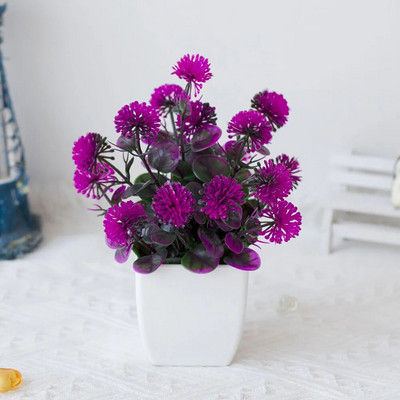 1τεμ Bonsai Silk Flowers Plum Τεχνητά φυτά σε γλάστρες άνθη Προσομοίωση Βάζα Winter Plum Branch Βάζα Διακόσμηση Δωματίου σπιτιού Γάμου
