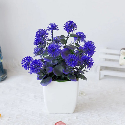 1τεμ Bonsai Silk Flowers Plum Τεχνητά φυτά σε γλάστρες άνθη Προσομοίωση Βάζα Winter Plum Branch Βάζα Διακόσμηση Δωματίου σπιτιού Γάμου