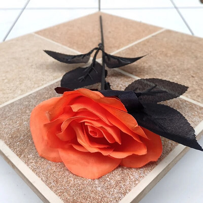 5 komada 8-9 cm svilene crne ruže, buket s umjetnom cvjetnom glavom, kućni dnevni boravak, vjenčanje, božićni ukrasi, novogodišnji ukrasi