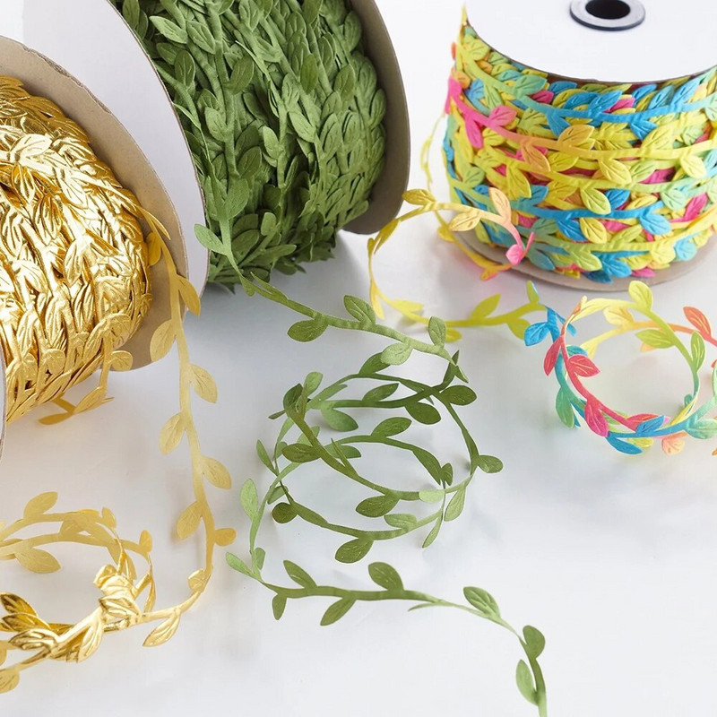 Umjetno zeleno lišće Vinova loza Viseće biljke Lišće drveća za božićno vjenčanje Kutija za darove DIY ukrasni vijenci Dodaci