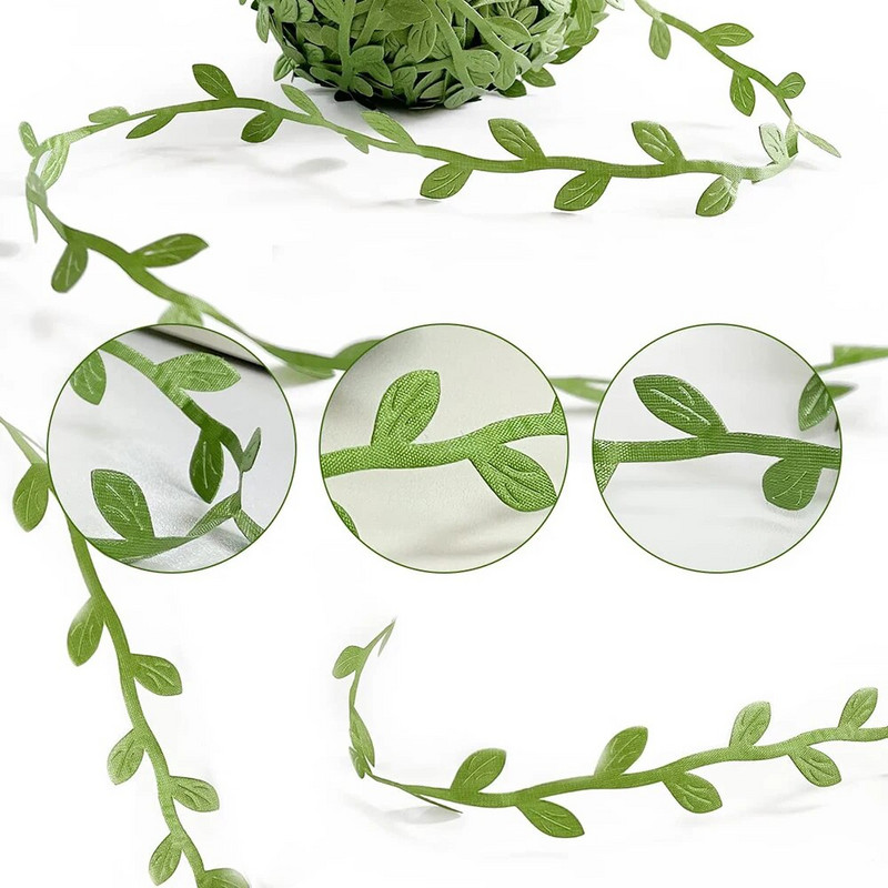 Umjetno zeleno lišće Vinova loza Viseće biljke Lišće drveća za božićno vjenčanje Kutija za darove DIY ukrasni vijenci Dodaci