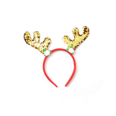 2024. gada Ziemassvētki Jaunā galvas sprādzes matu rotājums Krāsains, spilgts filmas galvas ornaments galvas stīpa krelles Ziemassvētku dekorācijas ballīte