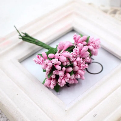 12/36/72/144Pcs Mini Stamen cvijet Umjetno cvijeće Izrada lažnog cvijeća za vjenčani buket Party Scrapbooking Decor DIY