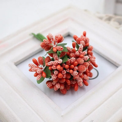 12/36/72/144Pcs Mini Stamen cvijet Umjetno cvijeće Izrada lažnog cvijeća za vjenčani buket Party Scrapbooking Decor DIY