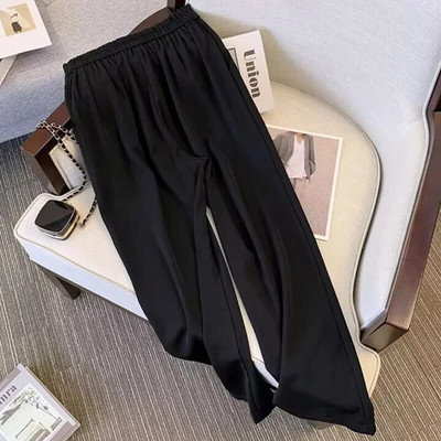 Elegáns irodai női blézer öltöny, fém gombos hosszú ujjú kabát, magas derekú, egyenes nadrág szett 2023 tavaszi elegáns női 2 részes szettek