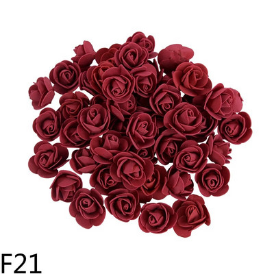 200/100/50 capete de trandafir artificiale spumă 3,5 cm flori artificiale pentru urs trandafir Cadou de Valentine decorațiuni florale pentru petrecere de nuntă