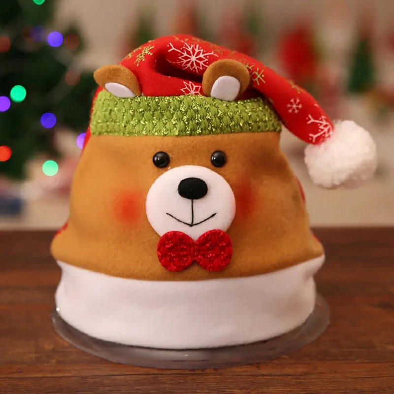 Gyerekek Mikulás karácsonyi sapka hóember jávorszarvas hó boldog karácsonyt több színben sapka gyerek sapka karácsonyi kiegészítők kellékek